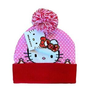 NEW Sanrio Hello Kitty Pom Beanie